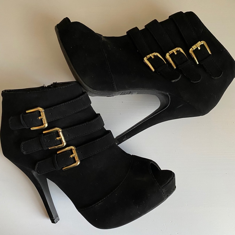 Bootie Heels with Peep-toe